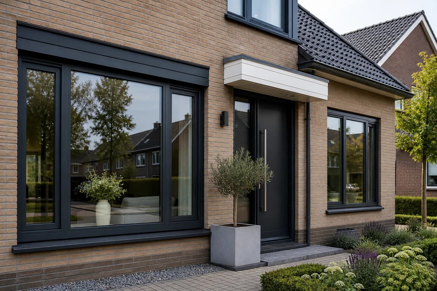 Tuin en terras opnieuw aangelegd